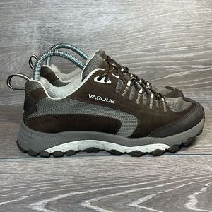Vasque 7125 Brown Leather Women’s Sz 7M Low Top Lace Up Trail Hiking Shoe Boots